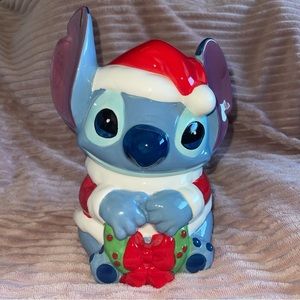 Disney Stitch Christmas Cookie Jar